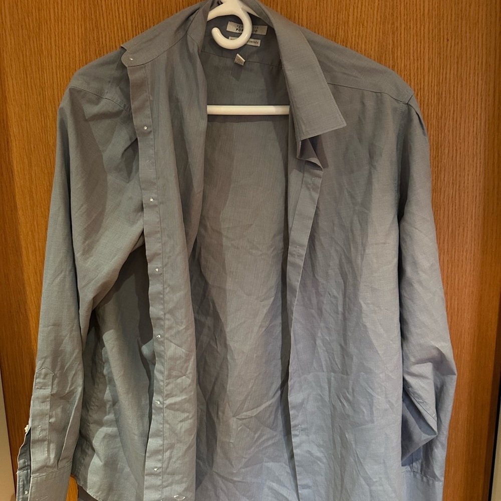 Perry Ellis Light Gray Shirt Jacket